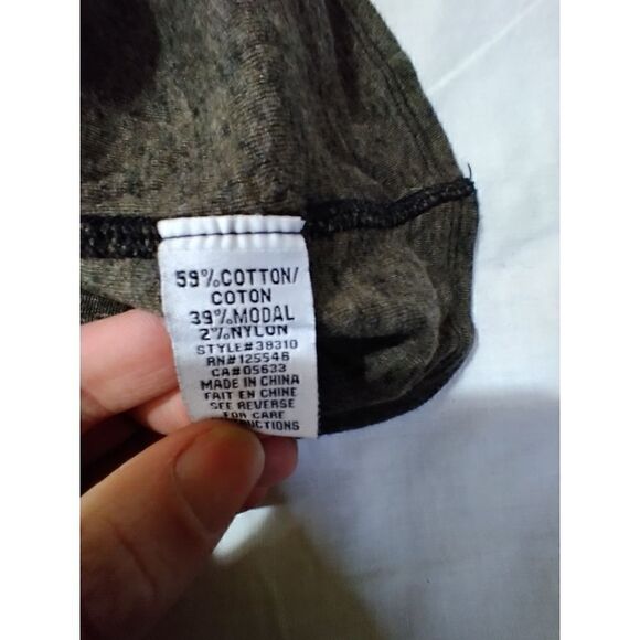 HABITAT WOMENS COTTON BLEND TOP SLEEVELESS TANK SIZE LARGE GREEN AND DARK GRAY - Picture 4 of 6